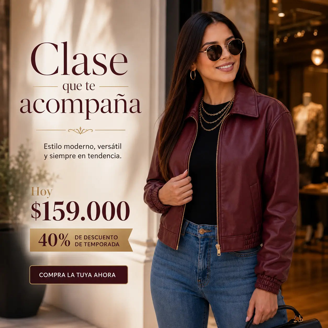 Chaqueta Premium Cuero - Estilo y Clase